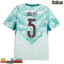 Camisa de Futebol Portugal Diogo Dalot #5 Equipamento Secundário Mundo 2026 Manga Curta